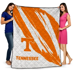 tennessee volunteers stroke art orange white quilt blanket best selling