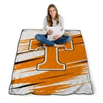 tennessee volunteers wild lines orange white quilt blanket best selling