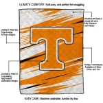 tennessee volunteers wild lines orange white quilt blanket best selling