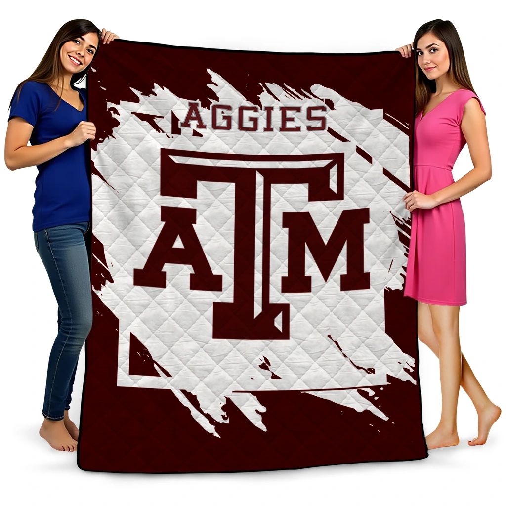 texas am aggies block border maroon quilt blanket best selling texas am aggies block border maroon quilt blanket best selling