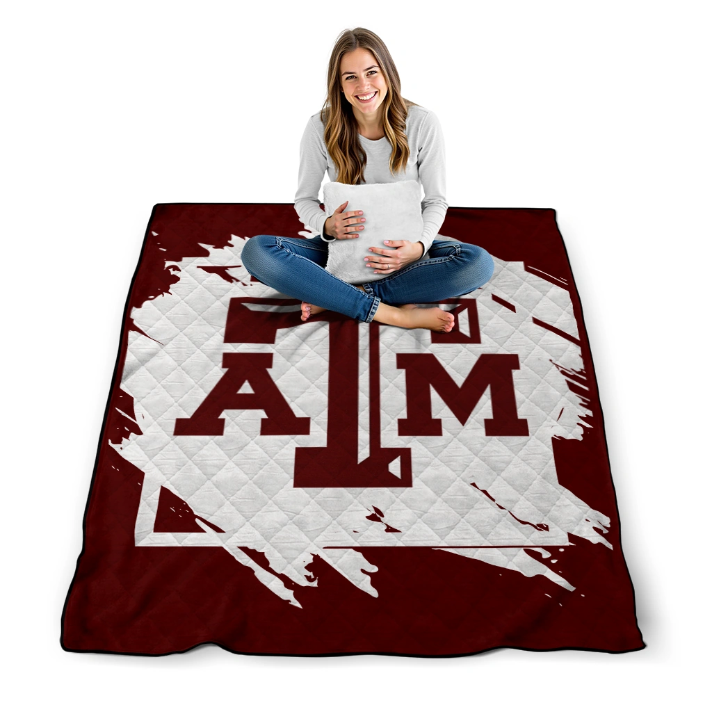 texas am aggies block border maroon quilt blanket high quality texas am aggies block border maroon quilt blanket high quality