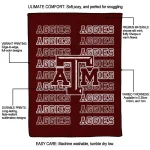 texas am aggies bold red maroon quilt blanket best selling