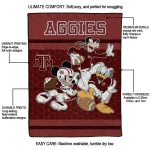 texas am aggies disney football maroon quilt blanket best selling
