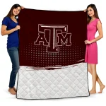 texas am aggies dot illusion maroon quilt blanket best selling