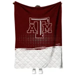 texas am aggies dot illusion maroon quilt blanket best selling