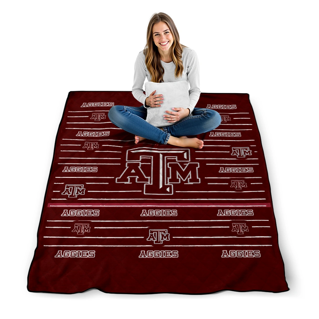 texas am aggies handdrawn stripes maroon quilt blanket high quality texas am aggies handdrawn stripes maroon quilt blanket high quality