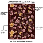texas am aggies hibiscus foliage maroon quilt blanket best selling