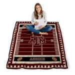 texas am aggies mickey player maroon quilt blanket best selling
