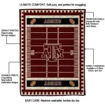 texas am aggies mickey player maroon quilt blanket best selling
