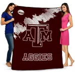 texas am aggies paint trail maroon quilt blanket best selling