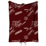 texas am aggies sketch lines maroon quilt blanket best selling