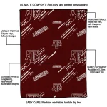 texas am aggies sketch lines maroon quilt blanket best selling