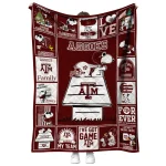 texas am aggies snoopy love maroon quilt blanket best selling