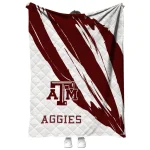 texas am aggies stroke art maroon white quilt blanket best selling