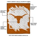 texas longhorns block border orange quilt blanket best selling