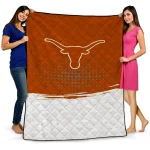 texas longhorns dot illusion orange quilt blanket best selling