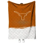 texas longhorns dot illusion orange quilt blanket best selling