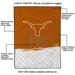 texas longhorns dot illusion orange quilt blanket best selling