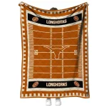 texas longhorns mickey player orange quilt blanket best selling