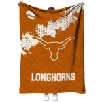 texas longhorns paint trail orange quilt blanket best selling