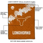 texas longhorns paint trail orange quilt blanket best selling