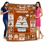 texas longhorns snoopy love orange quilt blanket best selling