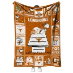 texas longhorns snoopy love orange quilt blanket best selling