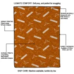 texas longhorns solid classic orange quilt blanket best selling