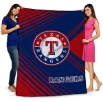 Texas Rangers Arrow Layers Blue Quilt Blanket 1 texas rangers arrow layers blue quilt blanket best selling