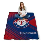 texas rangers arrow layers blue quilt blanket best selling