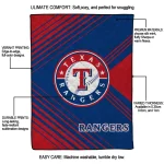 texas rangers arrow layers blue quilt blanket best selling