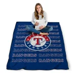texas rangers bold red blue quilt blanket best selling