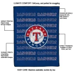 texas rangers bold red blue quilt blanket best selling