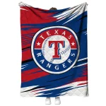 texas rangers wild lines blue white quilt blanket best selling