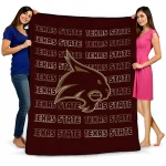 texas state bobcats bold red maroon quilt blanket best selling