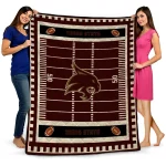 texas state bobcats mickey player maroon quilt blanket best selling