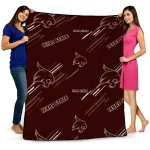 texas state bobcats sketch lines maroon quilt blanket best selling