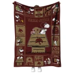 texas state bobcats snoopy love maroon quilt blanket best selling