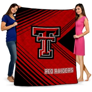 texas tech red raiders arrow layers red quilt blanket best selling