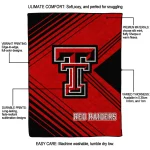 texas tech red raiders arrow layers red quilt blanket best selling