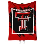 texas tech red raiders block border red quilt blanket best selling