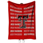 texas tech red raiders bold red quilt blanket best selling