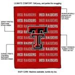 texas tech red raiders bold red quilt blanket best selling