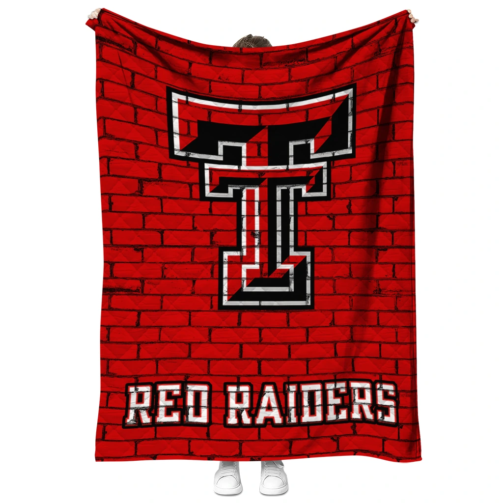 texas tech red raiders brick grid red quilt blanket fashion forward texas tech red raiders brick grid red quilt blanket fashion forward