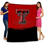 Texas Tech Red Raiders Dot Illusion Red Quilt Blanket 1 texas tech red raiders dot illusion red quilt blanket best selling
