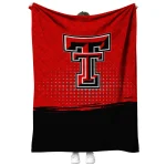 texas tech red raiders dot illusion red quilt blanket best selling