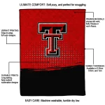 texas tech red raiders dot illusion red quilt blanket best selling