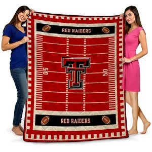 texas tech red raiders mickey player red quilt blanket best selling