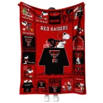 texas tech red raiders snoopy love red quilt blanket best selling