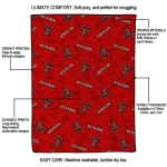 texas tech red raiders solid classic red quilt blanket best selling
